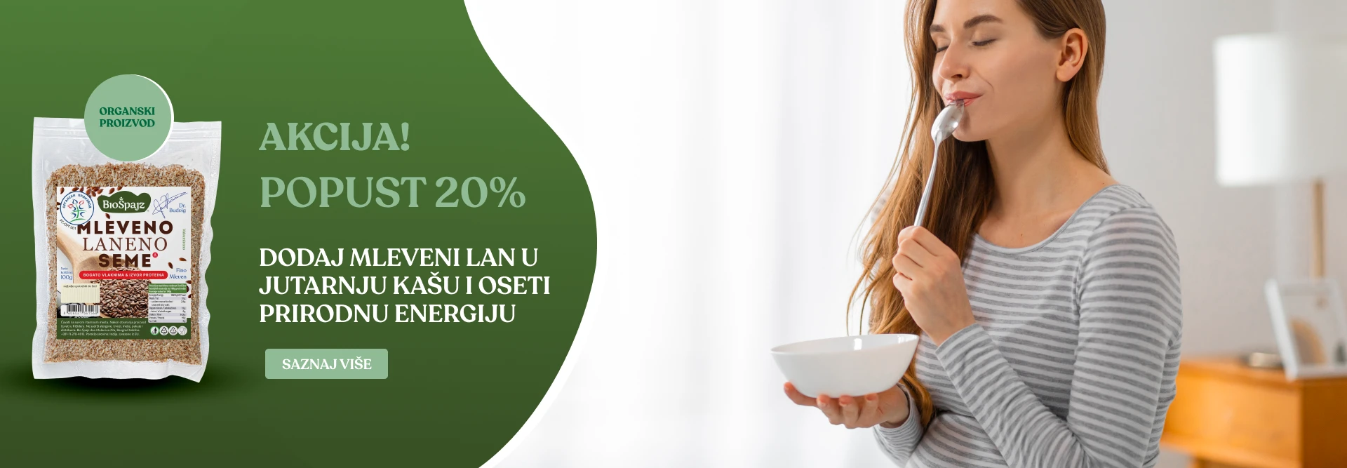 Dodaj mleveni lan u jutarnju kašu i oseti prirodnu energiju.