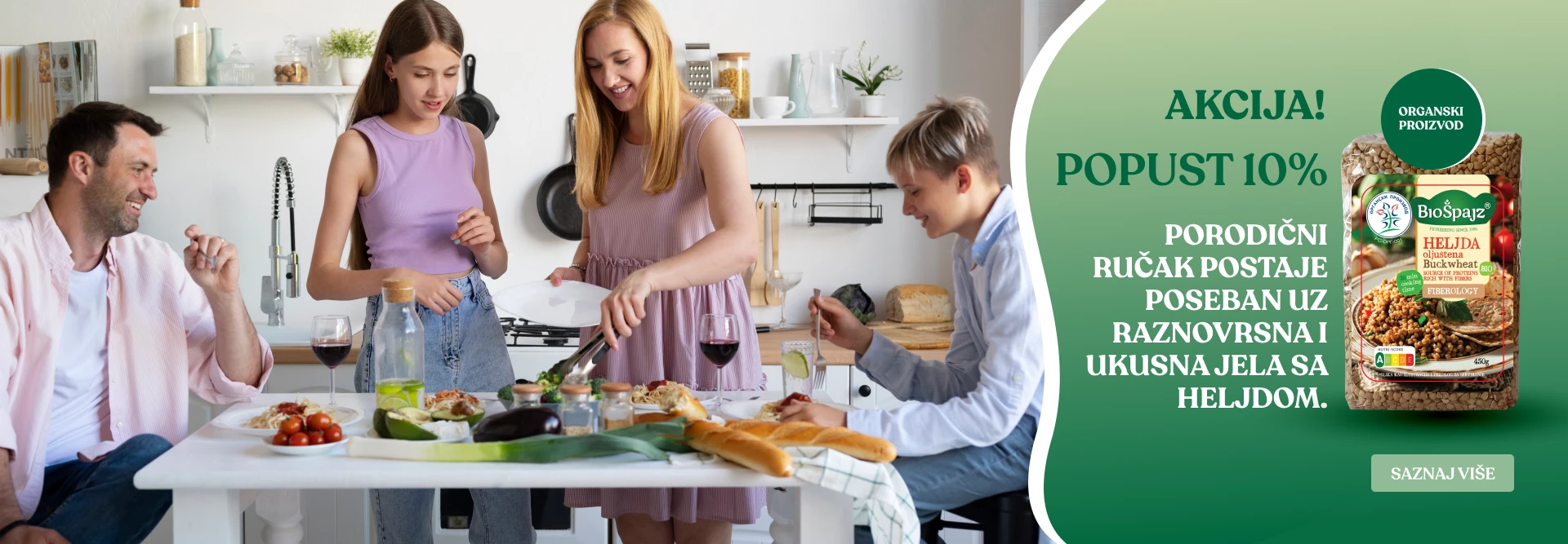 Porodični ručak postaje poseban uz raznovrsna i ukusna jela sa heljdom.