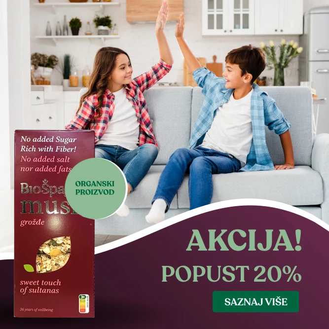 Svaki dan postaje slađi i hranljiviji uz prirodni musli bez šećera.