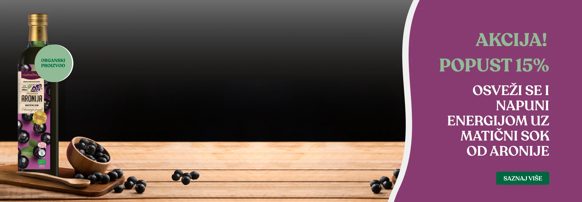 Osveži se i napuni energijom uz matični sok od aronije