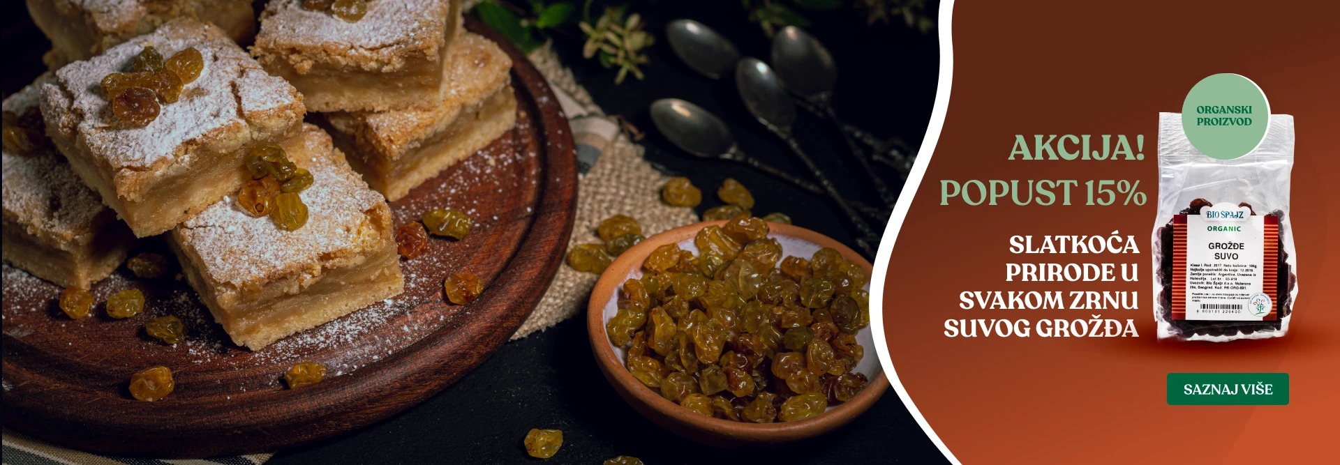 Slatkoća prirode u svakom zrnu suvog grožđa