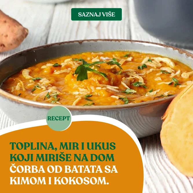 Toplina, mir i ukus koji miriše na dom – čorba od batata sa kimom i kokosom.