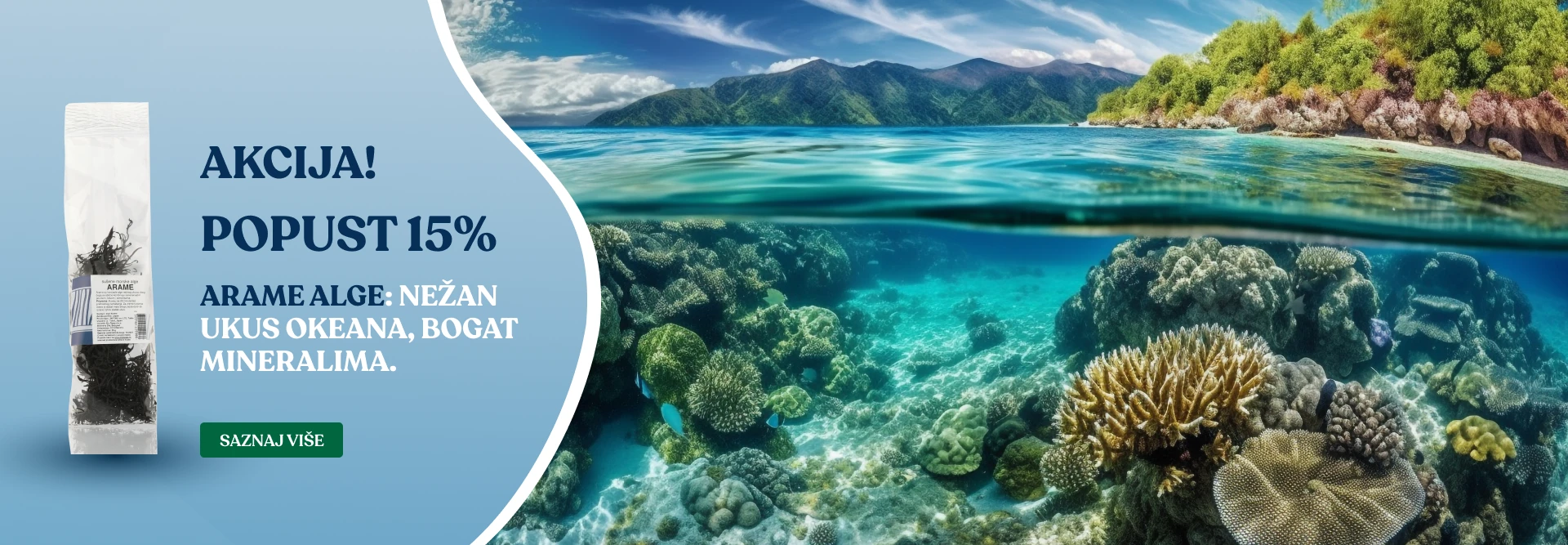 Arame alge: Nežan ukus okeana, bogat mineralima.