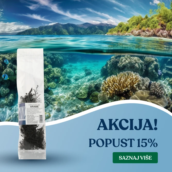 Arame alge: Nežan ukus okeana, bogat mineralima.