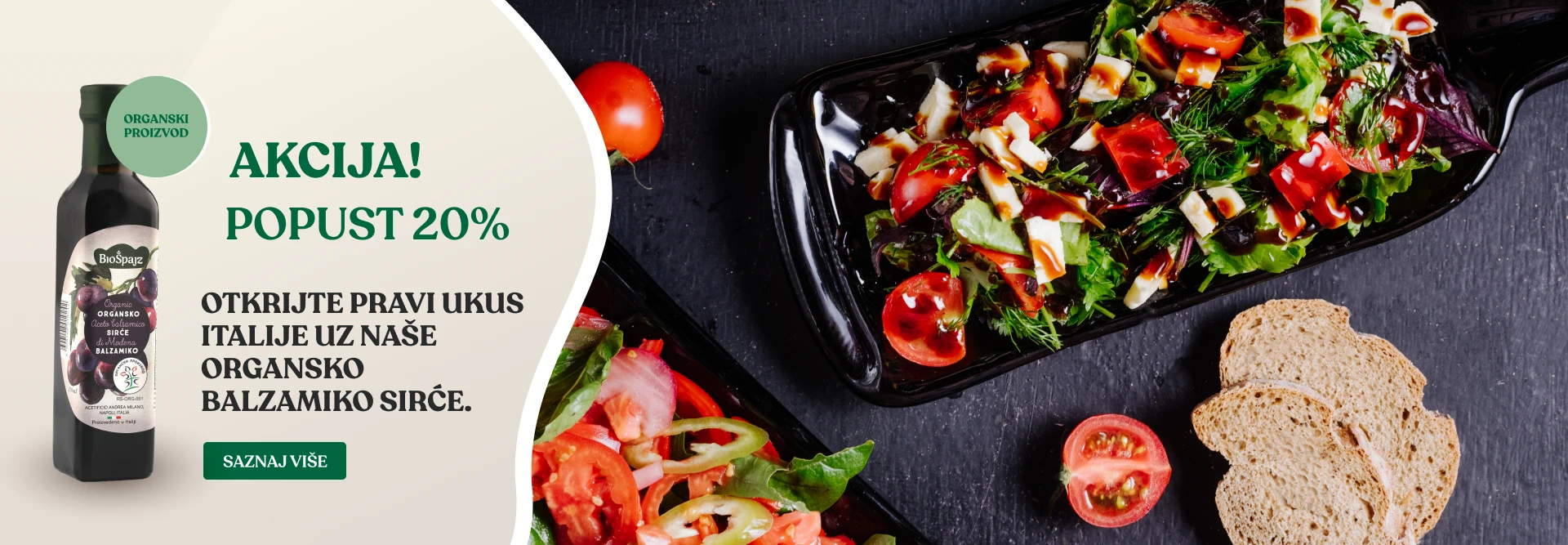 Otkrijte pravi ukus Italije uz naše organsko balzamiko sirće.