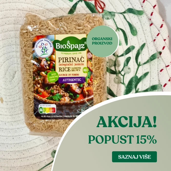 Integralni jasmin pirinač: savršen spoj organskog kvaliteta i egzotičnog ukusa.