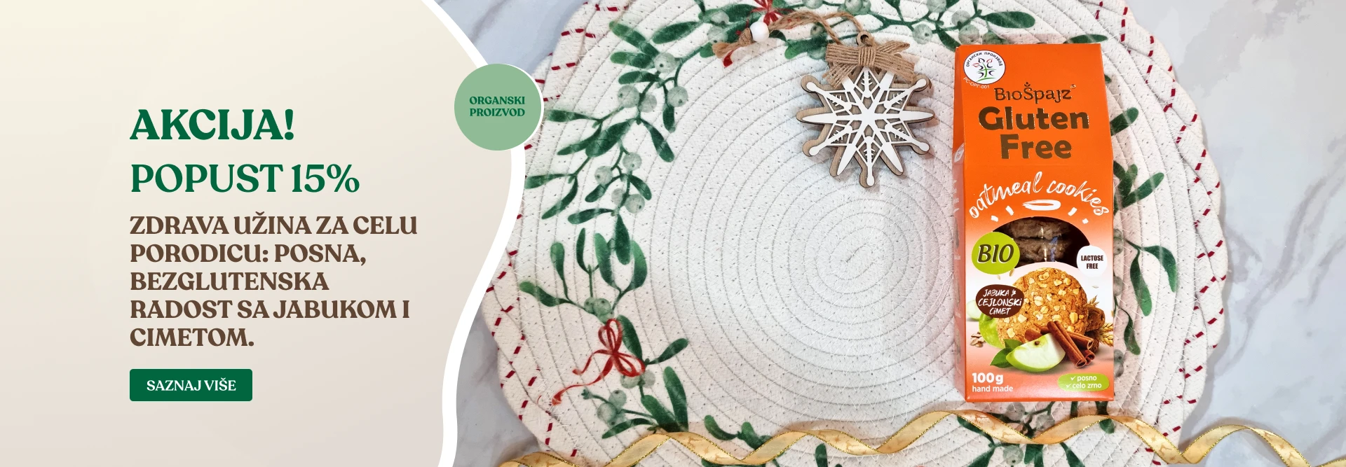 Zdrava užina za celu porodicu: posna, bezglutenska radost sa jabukom i cimetom.