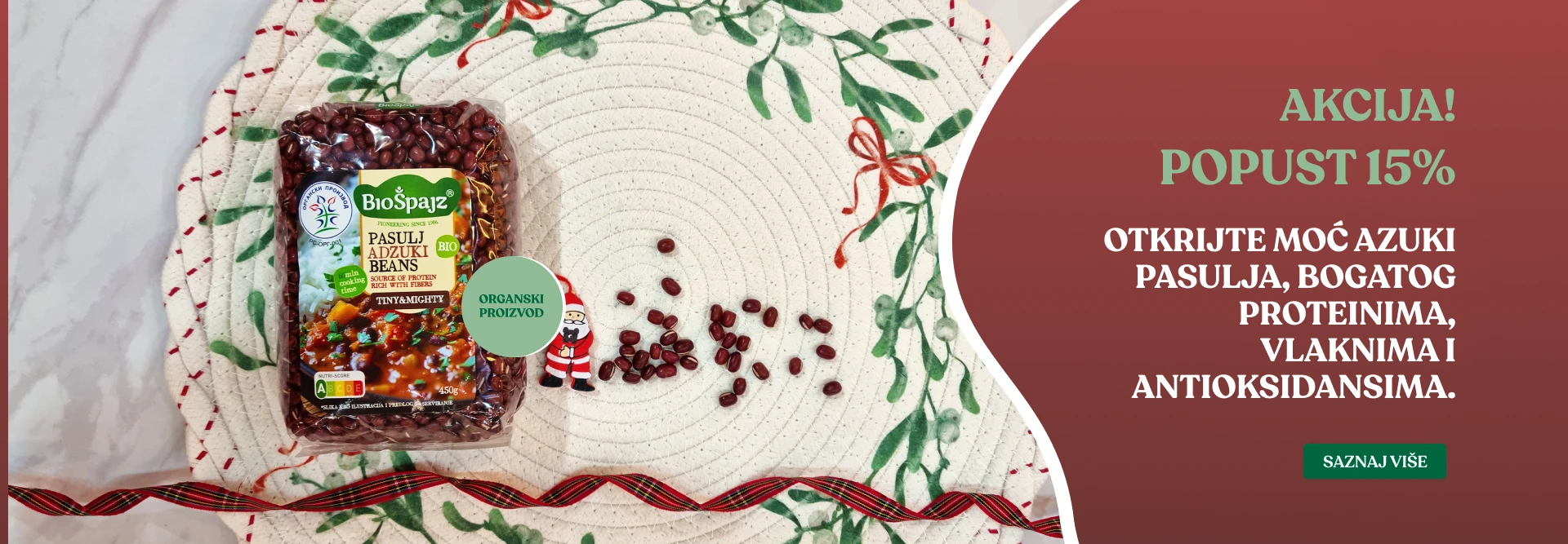 Otkrijte moć azuki pasulja, bogatog proteinima, vlaknima i antioksidansima.