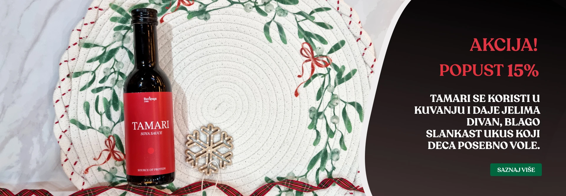 Tamari se koristi u kuvanju i daje jelima divan, blago slankast ukus koji deca posebno vole.