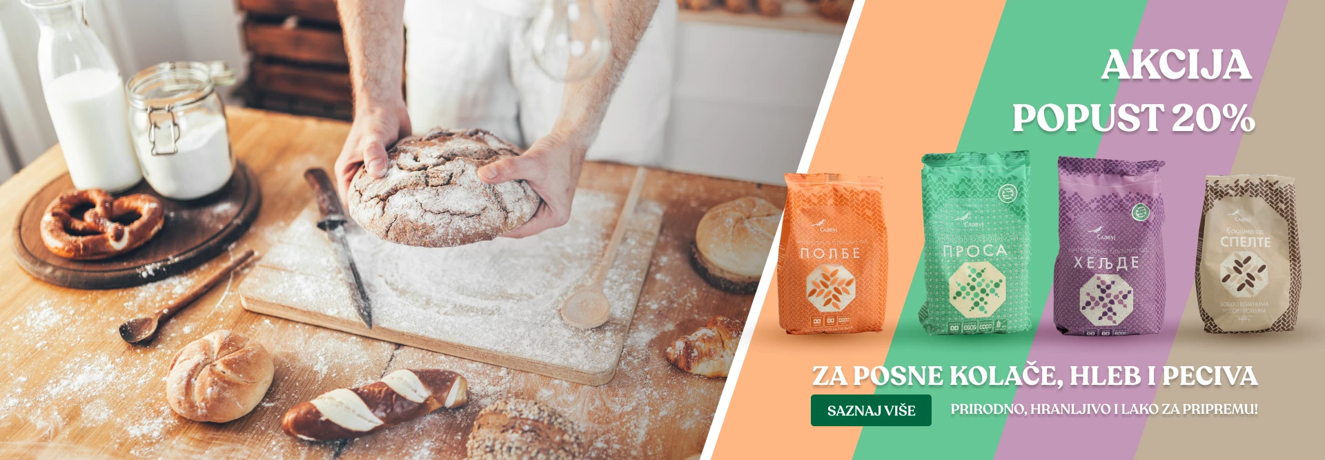 Za posne kolače, hleb i peciva – prirodno, hranljivo i lako za pripremu!