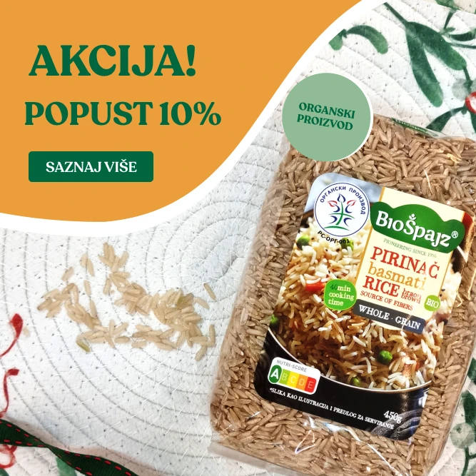 Integralni basmati pirinač spaja aromu i hranljivost, idealan za svaki obrok.