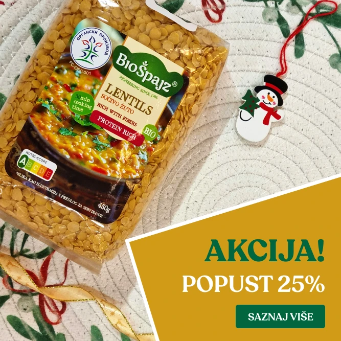 Izaberite veće pakovanje žutog sočiva za hranljive i tople obroke svaki dan.