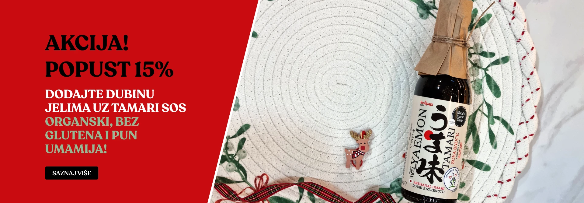 Dodajte dubinu jelima uz Tamari sos – organski, bez glutena i pun umamija!