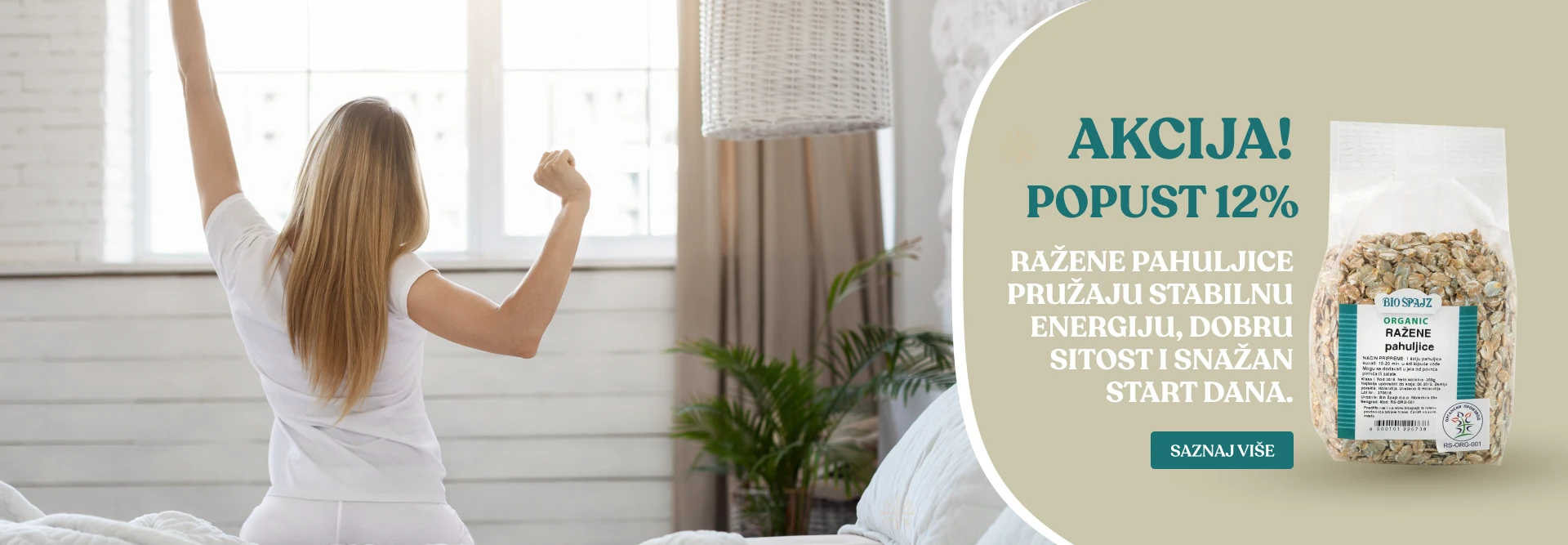 Ražene pahuljice pružaju stabilnu energiju, dobru sitost i snažan start dana.