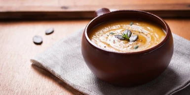 Kremasta supa od bundeve i leblebija