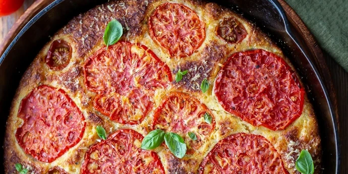 Kukuruzna pogača sa paradajzom