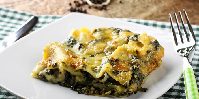 Lazanje sa spanaćem, tofu sirom i svežim začinima