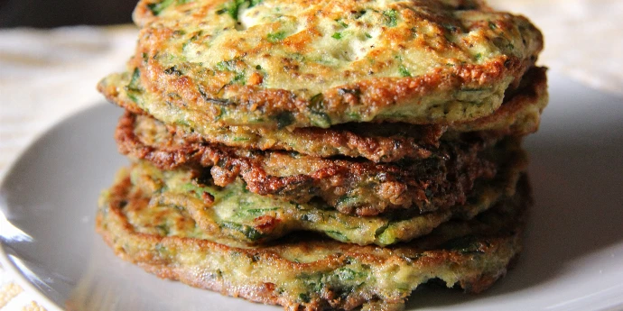 Palačinke od spanaća i čija semenki