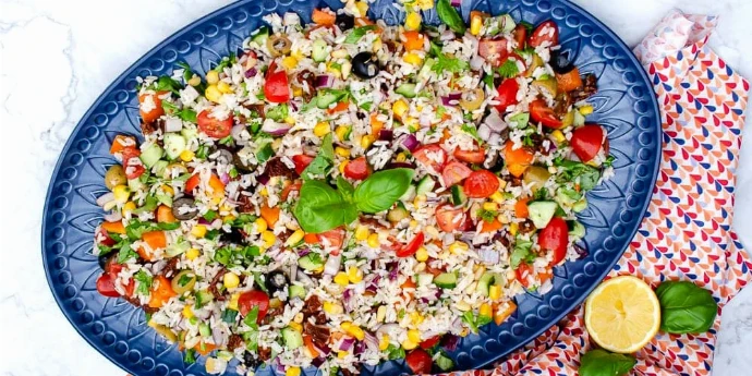Salata od pirinča u italijanskom stilu