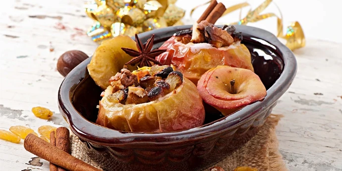 Zimska divota (pečene jabuke)