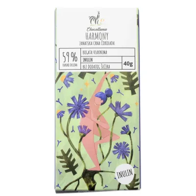 Čokolada Inulin 59% 40 g Chocollama