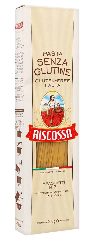 Testenina špagete (sert. bez glutena) 400 g Riscossa