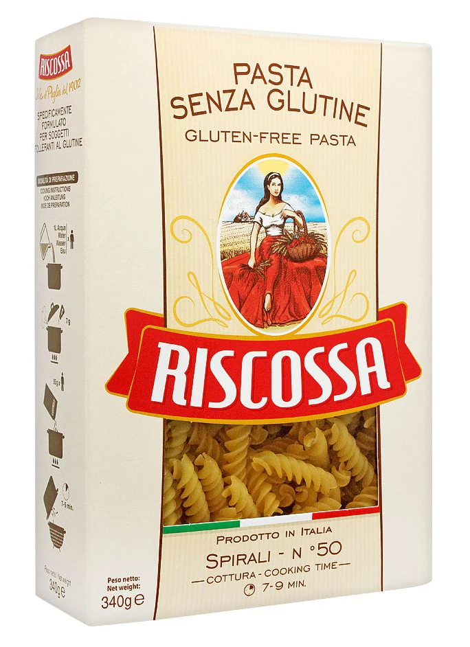 Testenina spirale (sert. bez glutena) 340 g Riscossa