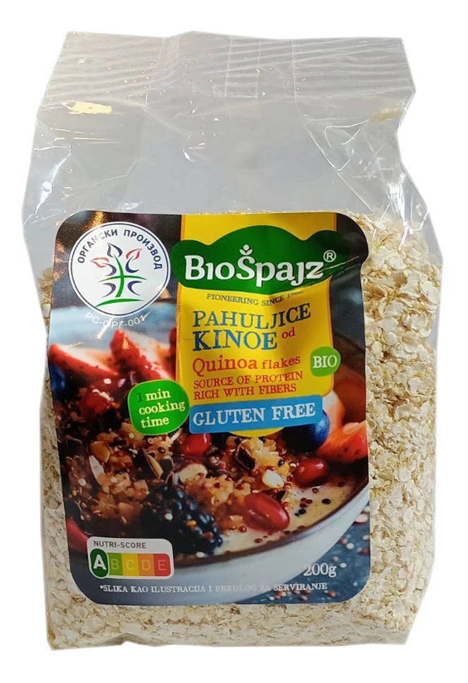Pahuljice od kinoe (sert. bez glutena) (organski proizvod) 200 g Bio Špajz