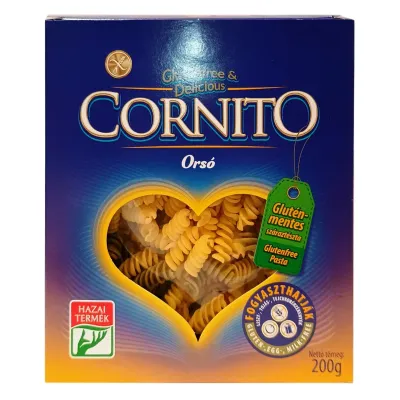 Testenina trobojne spirale (sert. bez glutena) 200 g Cornito