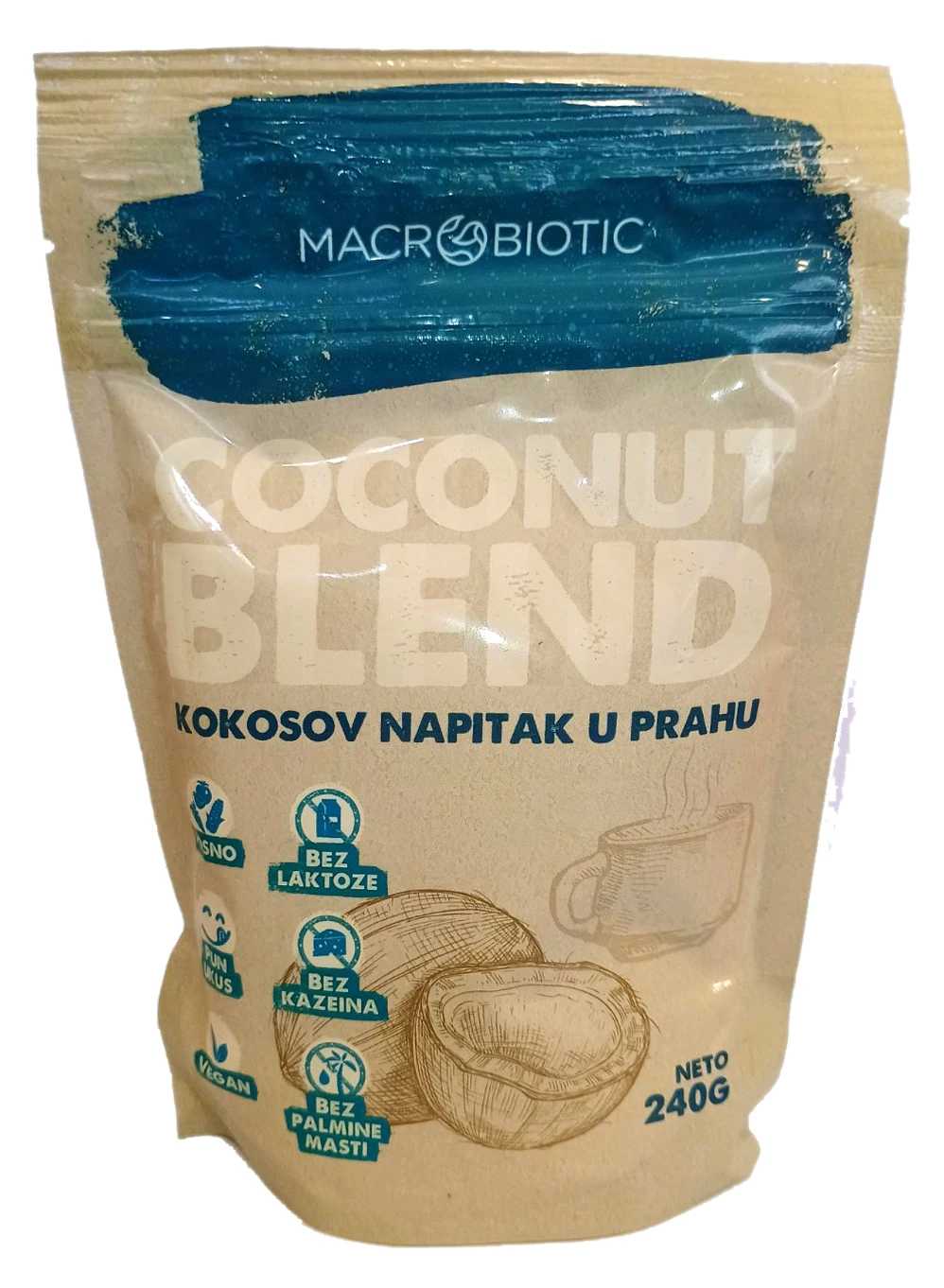 Kokosov napitak u prahu Blend 240 g Macrobiotic Prom