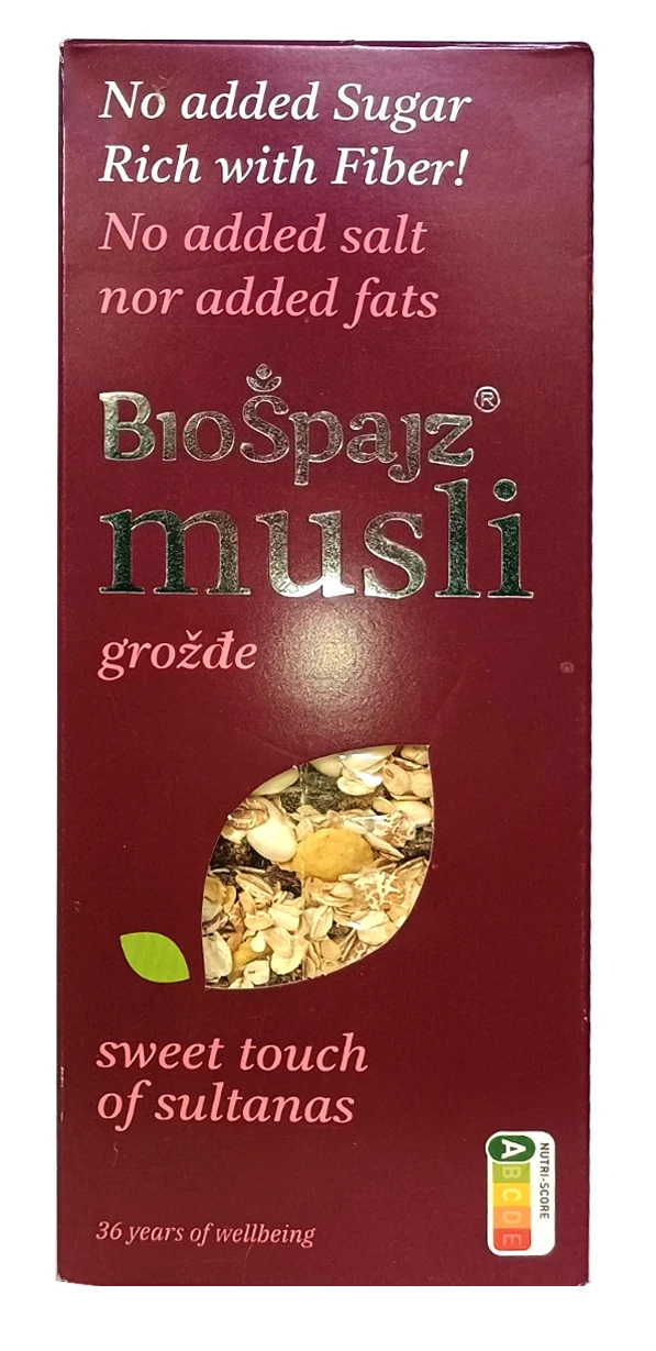 Musli - grožđe 400 g Bio Špajz