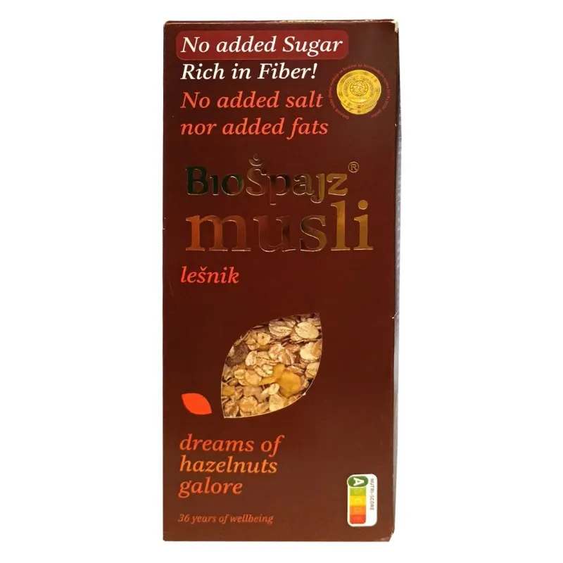 Musli - lešnik 400 g Bio Špajz