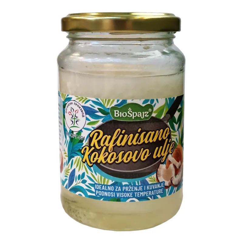 Rafinisano kokosovo ulje (organski proizvod) 270 g Bio Špajz