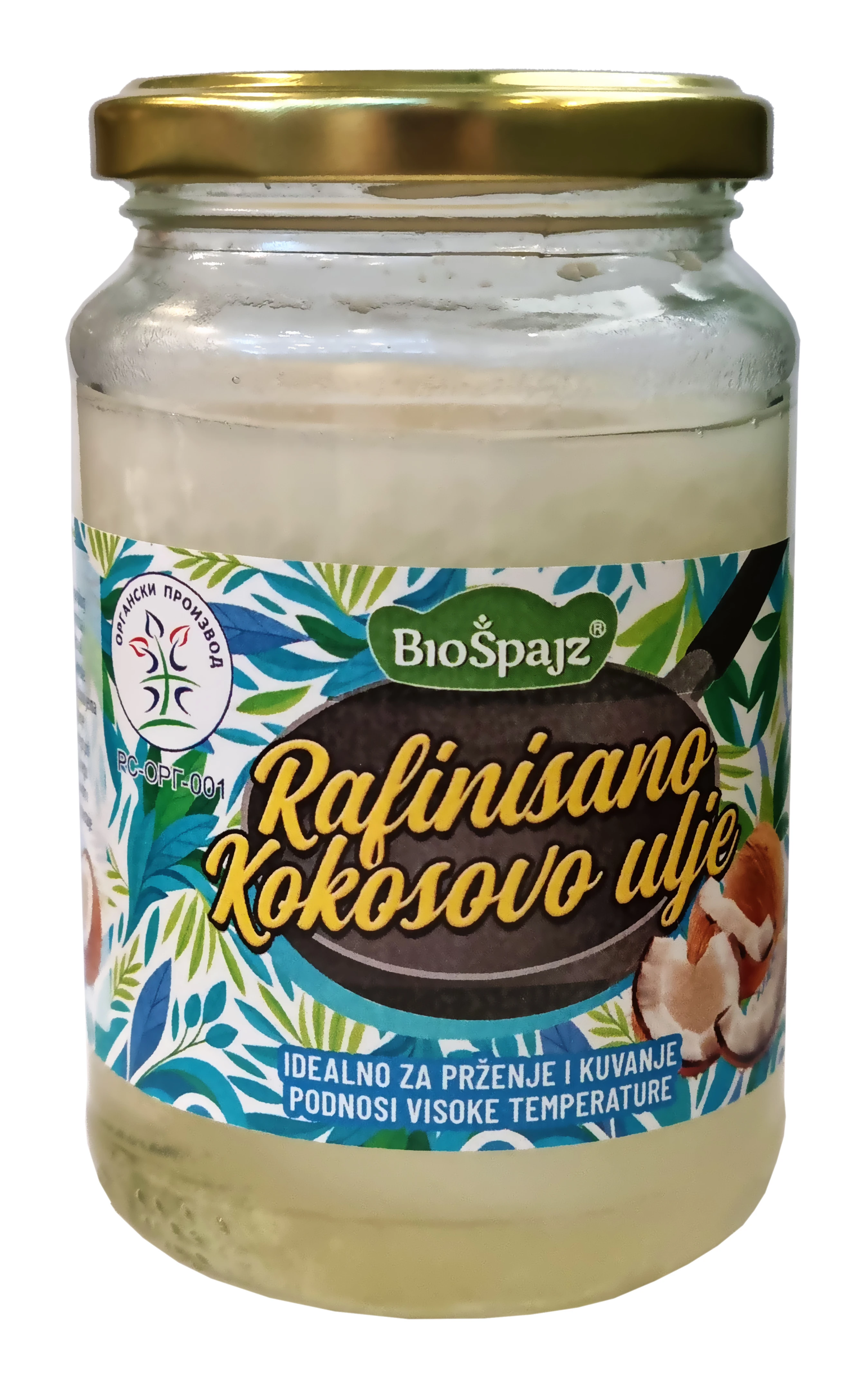 Rafinisano kokosovo ulje (organski proizvod) 270 g Bio Špajz
