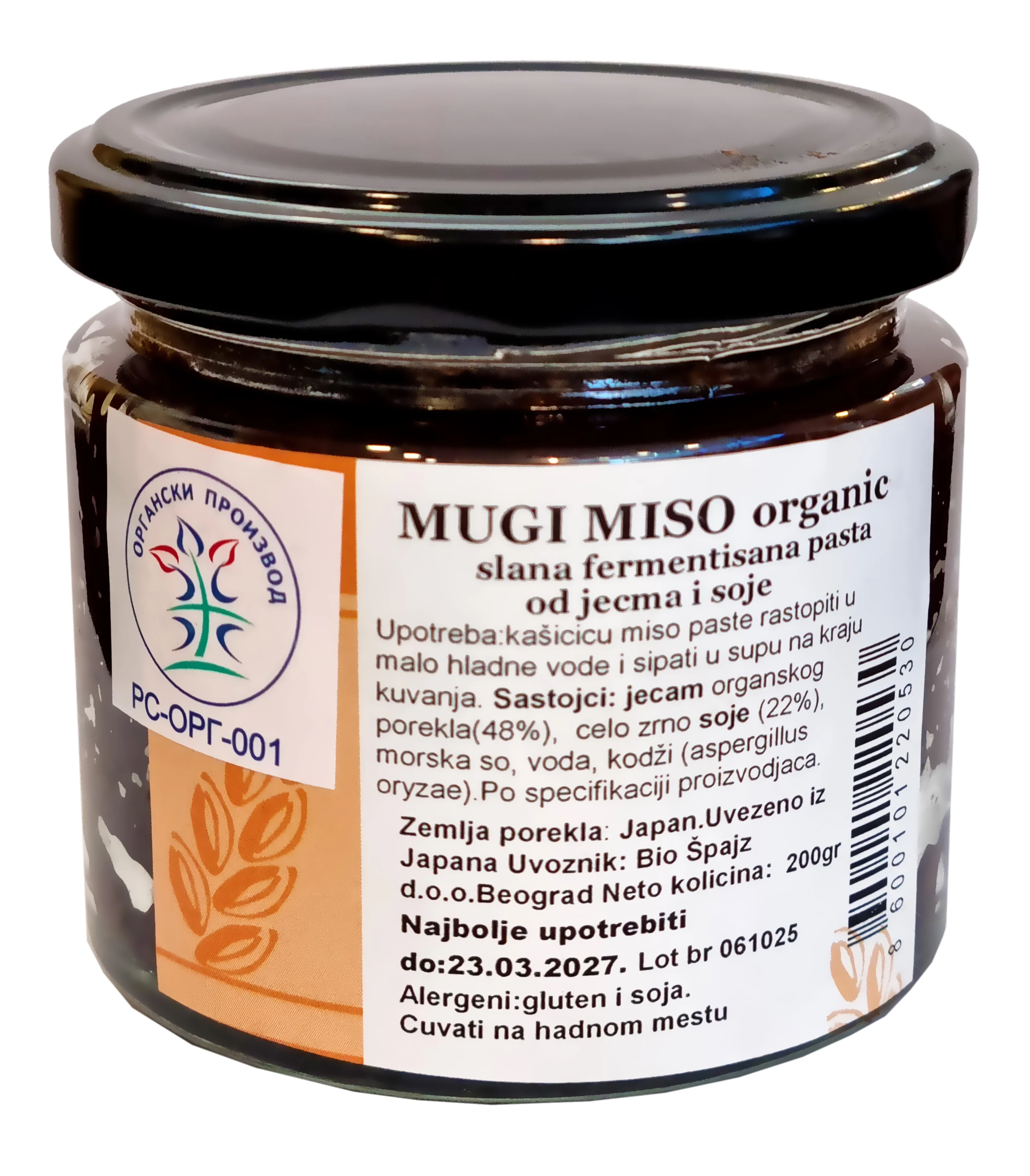Mugi miso (organski proizvod) 200 g Mitoku