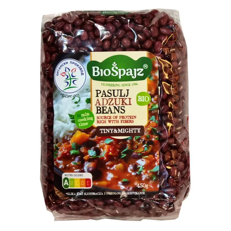 Pasulj azuki (organski proizvod)  450 g Bio Špajz