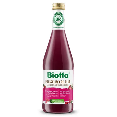 Mutni sok od divljih brusnica (organski proizvod) 500 ml Biotta