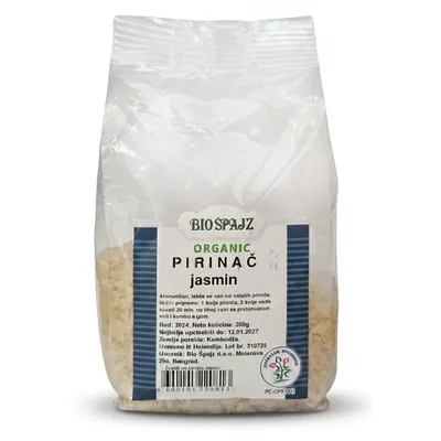 Jasmin pirinač (organski proizvod) 200 g Bio Špajz