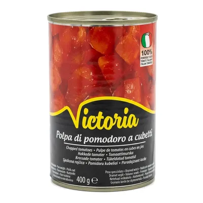 Pasterizovani paradajz u komadima u sopstvenom soku 400 g Victoria