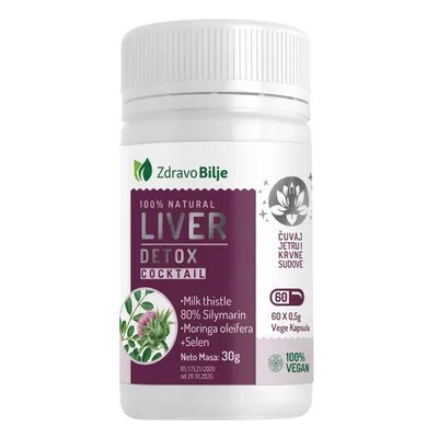 Liver Detox Cocktail 60 kapsula 30 g Zdravo Bilje