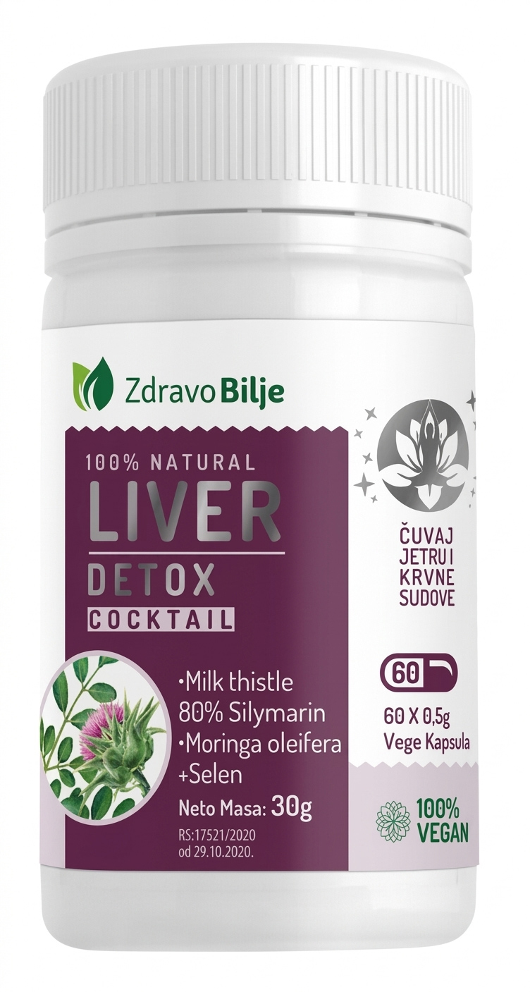 Liver Detox Cocktail 60 kapsula 30 g Zdravo Bilje