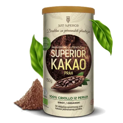 Kakao prah Criollo (organski proizvod) 150 g Just Superior