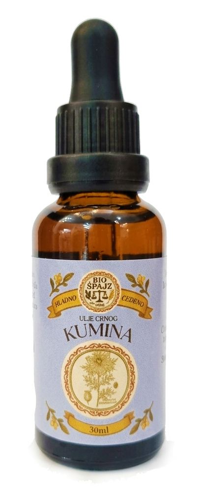Ulje crnog kumina hladno ceđeno 30 ml Bio Špajz