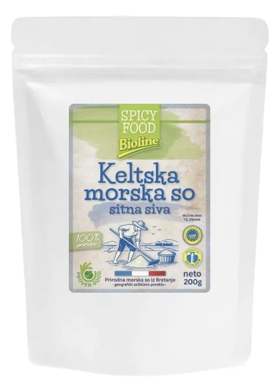 Keltska morska so sitna siva 200 g Bioline