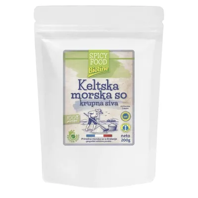Keltska morska so krupna siva 200 g Bioline