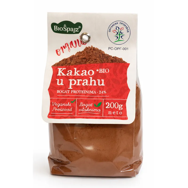 Kakao prah (organski proizvod) 200 g Bio Špajz