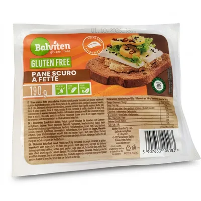 Crni hleb Pane Scuro a Fette (sert. bez glutena) 190 g Balviten