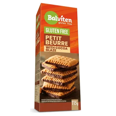 Keks Petit Beurre sa kakao prelivom (sert. bez glutena) 115 g Balviten