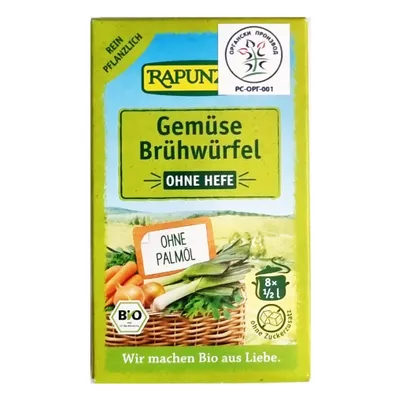 Kocka za supu bujon bez kvasca (organski proizvod) 80 g Rapunzel