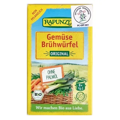 Kocka za supu povrće (organski proizvod) 84 g Rapunzel